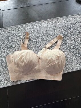 Nude Longline Support Bra - Unbranded